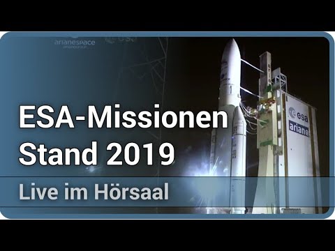 Raumfahrt: Missionen der ESA • Stand 2019 • Live im Hörsaal | Günther Hasinger