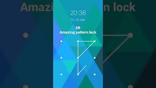 (SR) Amazing pattern lock#shorts #vairalshort #pattern #youtubeshorts