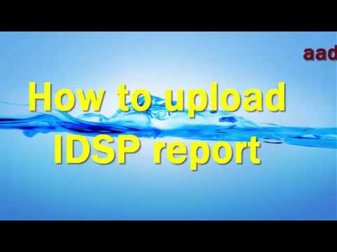 How to upload IDSP Weekly Report