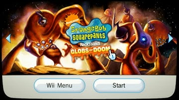 SpongeBob SquarePants: Featuring Nicktoons Globs of Doom Wii Disc Channel