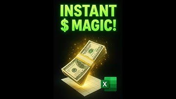 💰 "Turn Numbers into Dollars in 1 Click! (Excel Magic)"