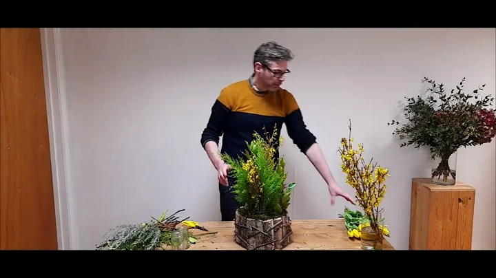 How to make a foam free Spring flower arrangement