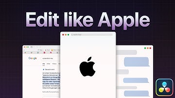 How to Edit Like Apple in Davinci Resolve " Tutorial "