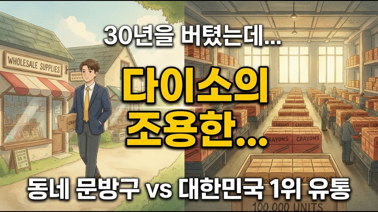 매출 4조인데 동네 가게는 전멸합니다 다이소가 모든 업종을 삼키는 소름 돋는 구조
