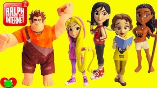 wreck it ralph breaks the internet and disney princess belle rapunzel mulan