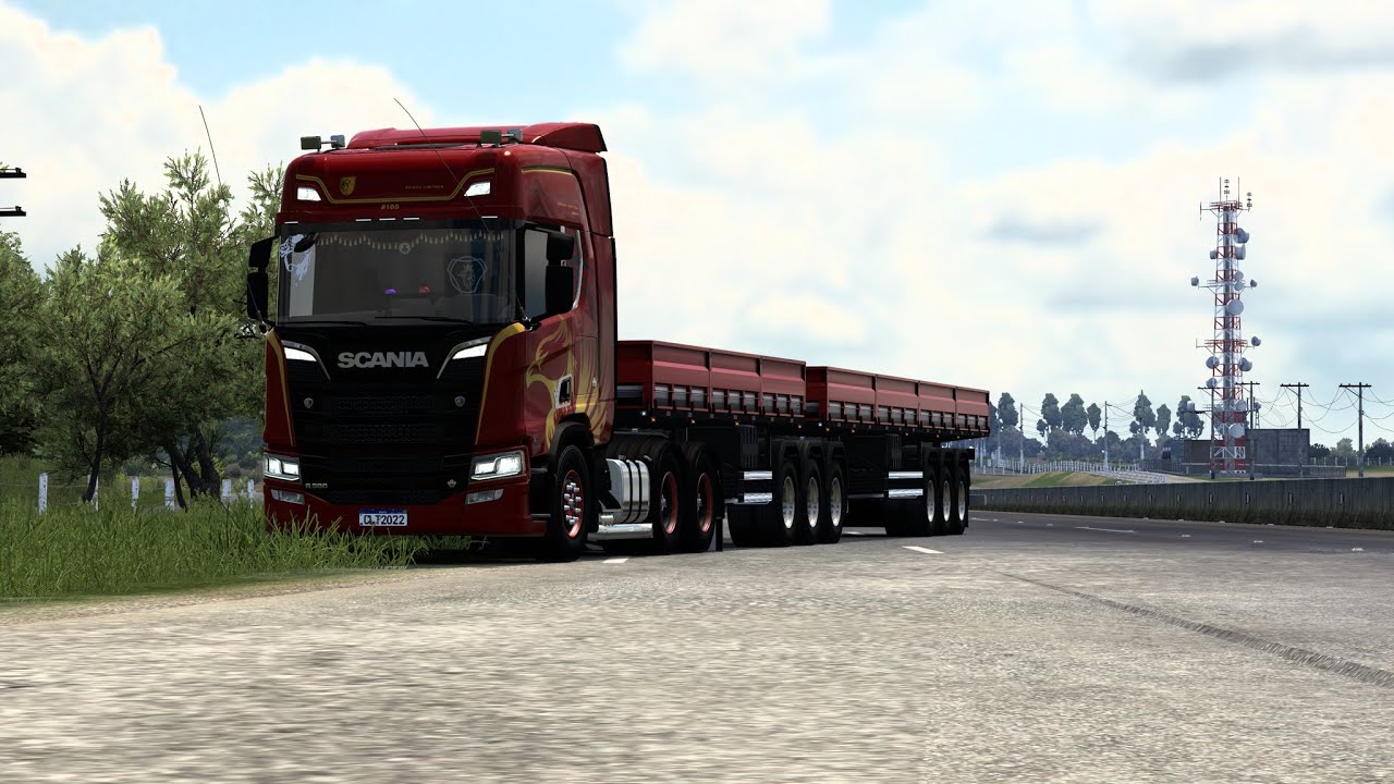 Ets2 puxando carga seca no mapa rotas brasil ets2 1 46 live youtube