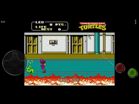 Teenage Mutant Ninja Turtles 2 The Arcade Game NES Game Over