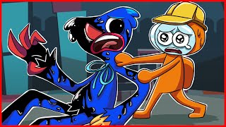 HUGGY WUGGY IS SO SAD WITH ENGINEER! Poppy Playtime Best Animation Compilation #2