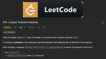 #LeetCode978 Longest Turbulent Subarray Solution