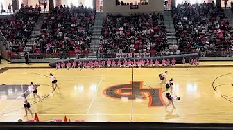 October 2024 PINK OUT pep rally Dance Officers
