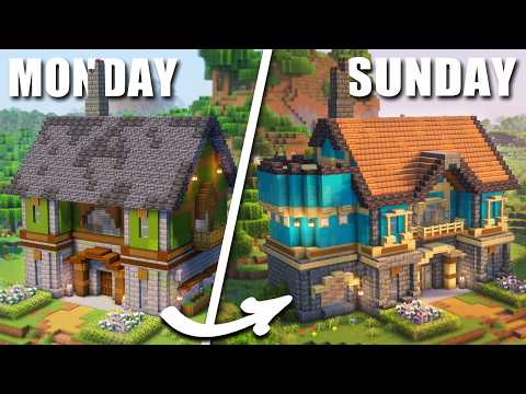 I built a house that TRANSFORMS itself throughout the week!