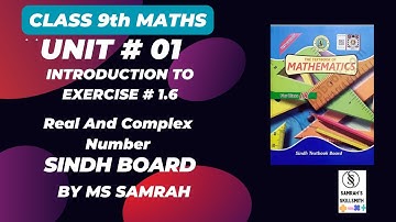 Class 9 maths chapter 1 Real and Complex Numbers exercise 1.6 Sindh Board | Karachi Board