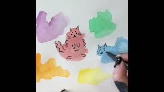 SAA’s Rebecca has been so inspired by your pets, that she’s had a go at painting cats using blobs!