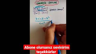 Karmaşık Sayılar 🔥🔥 Resimi