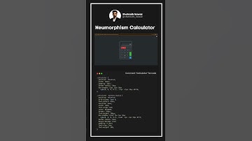 Neumorphism Calculator - HTML, CSS and JavaScript