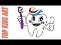 Healthy Tooth drawing for kids | ♡Top Kids Art♡