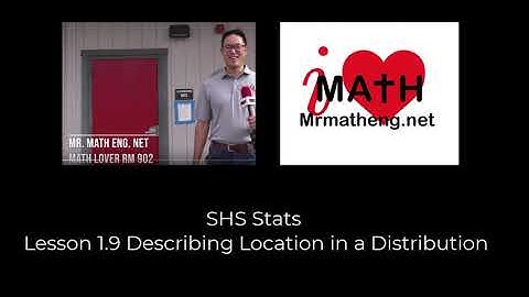 SHS Stats Lesson 1.9 Describing Location in a Distribution\