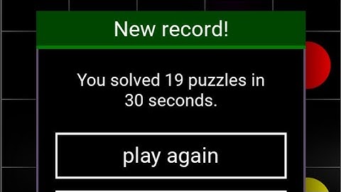 Flow Free time trial 5x5 30 sec. - 19 solved - WORLD RECORD