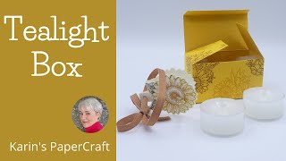 Tealight Box #1 - Make this cute gift box - EASY PROJECT!