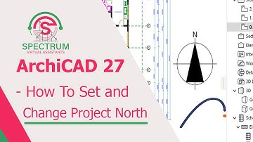 ArchiCAD 27 - How To Set Or Change Project North In ArchiCAD 27 Tutorial For Beginners #archicad27