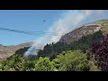 Pretty Big Bush Fire on Hills, Christchurch, New Zealand.