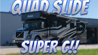 2013 Haulmark Quad Slide 45’ Bath & 1/2 Motorhome 500HP Auto Sleeps 7!