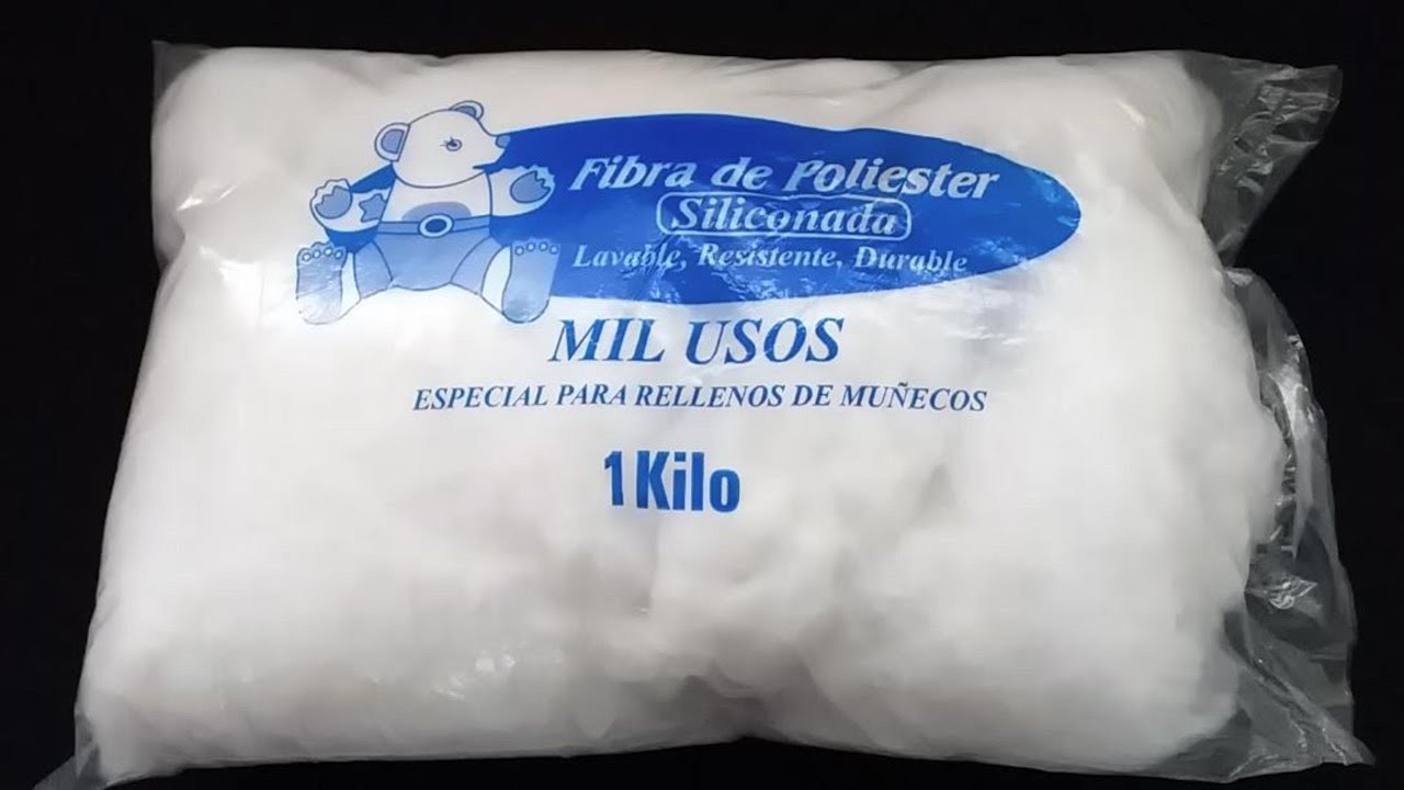  Relleno de fibra de poliéster, para rellenar peluches