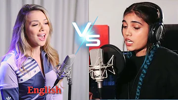 Aish and Emma new virson female voice satisfay song Emma and Aish cover song satisfay English and Hi