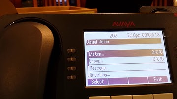 Avaya IP office visual embedded voicemail using a 9500 phone