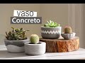 DIY COMO FAZER UM VASO DE CIMENTO CASEIRO #1 | Nanny Ribeiro