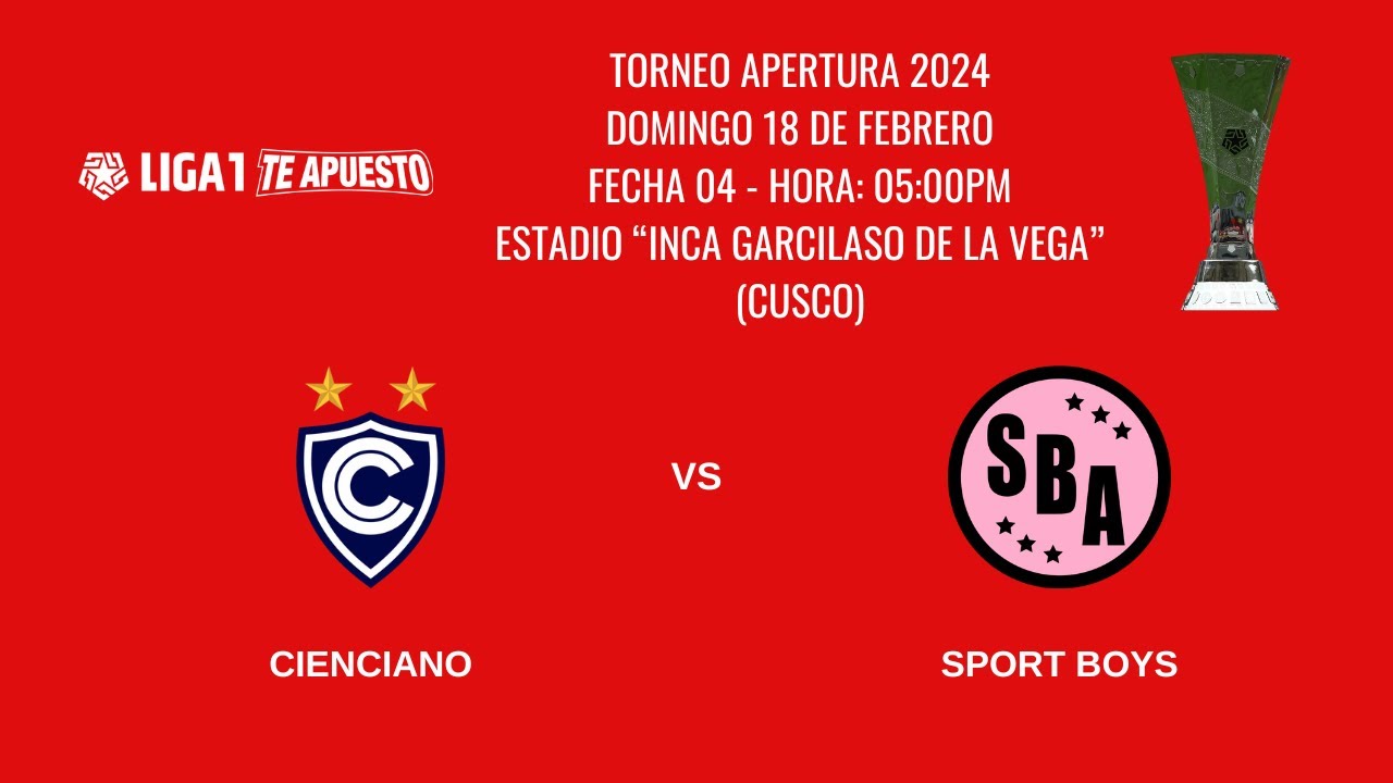 Torneo Apertura 2024 (Fecha 04): Cienciano vs Sport Boys - YouTube