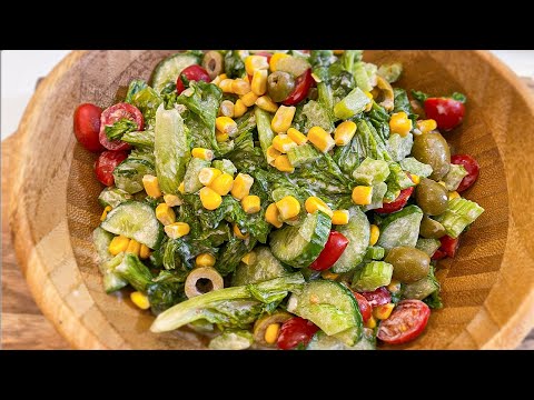 Delicious salad recipe that took the internet by storm!🥗😋 | A very tasty, easy and healthy salad!