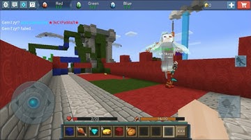 1v1 with my pro friends in eggwars[BlockMan Go Blocky Mods](Cegajean)