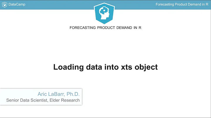 R Tutorial: Loading data into xts object