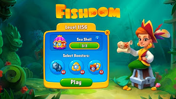 Fishdom Game Level 1156 II Adventure II Color Full Aquarium II 🦈🦈🦈