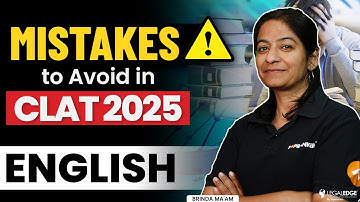 Common Mistakes to Avoid in English Language | CLAT 2025 Preparation