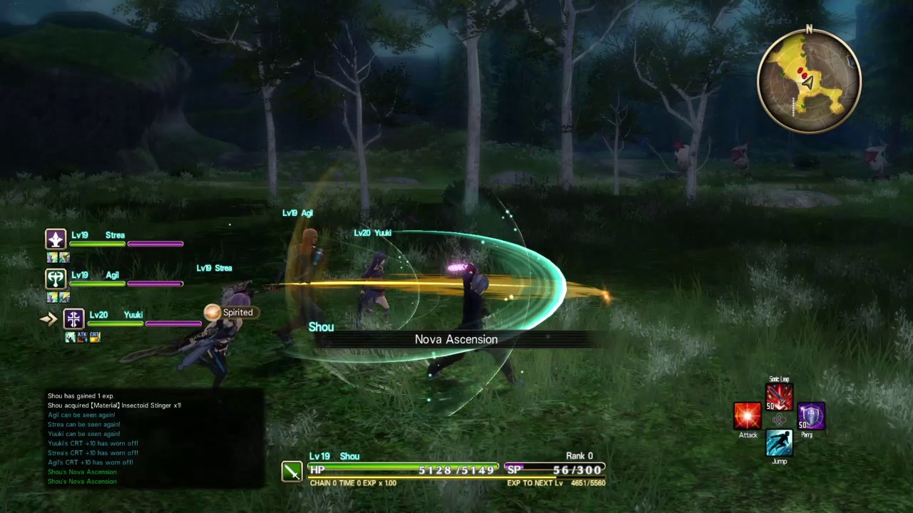 SWORD ART ONLINE HOLLOW REALIZATION Skill exhibition Nova Ascension
