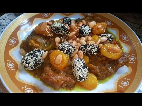 للعيد والمناسبات 🇲🇦 اللحم بالبرقوق مدغمر ومعلك مع سر بنة الأعراس
