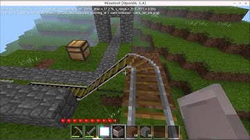 How to play Minetest- Episode 30: Minecart Roller Coaster