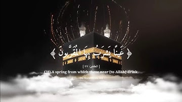 ﴿عينا يشرب بها المقربون﴾ | تلاوة من سورة المطففين | قرآن كريم | راحة نفسية | راحة للقلب.