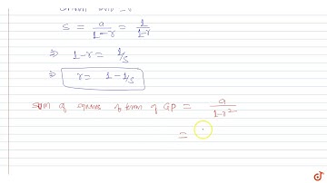 The first term of an infinitely decreasing G.P. is unity and its sum is S. The sum of the squar...