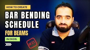 Bar Bending Schedule | BBS For Beam in Excel Part 3 اردو/ हिंदी