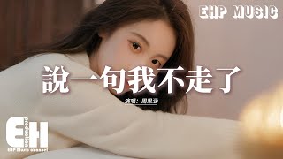 周思涵 - 說一句我不走了 (女聲版)『問自己還有什麼值得搶手，能夠讓你會感動，能夠讓你會回首。』【動態歌詞MV】