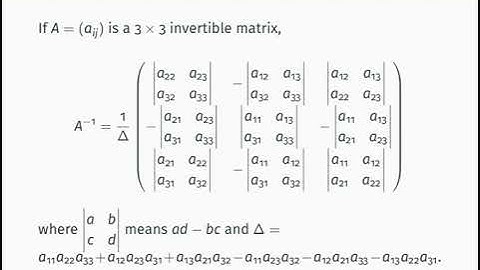 MATH0007 video 25 - computing inverse matrices