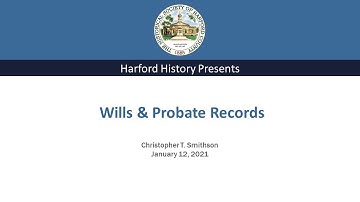 Wills & Probate Records