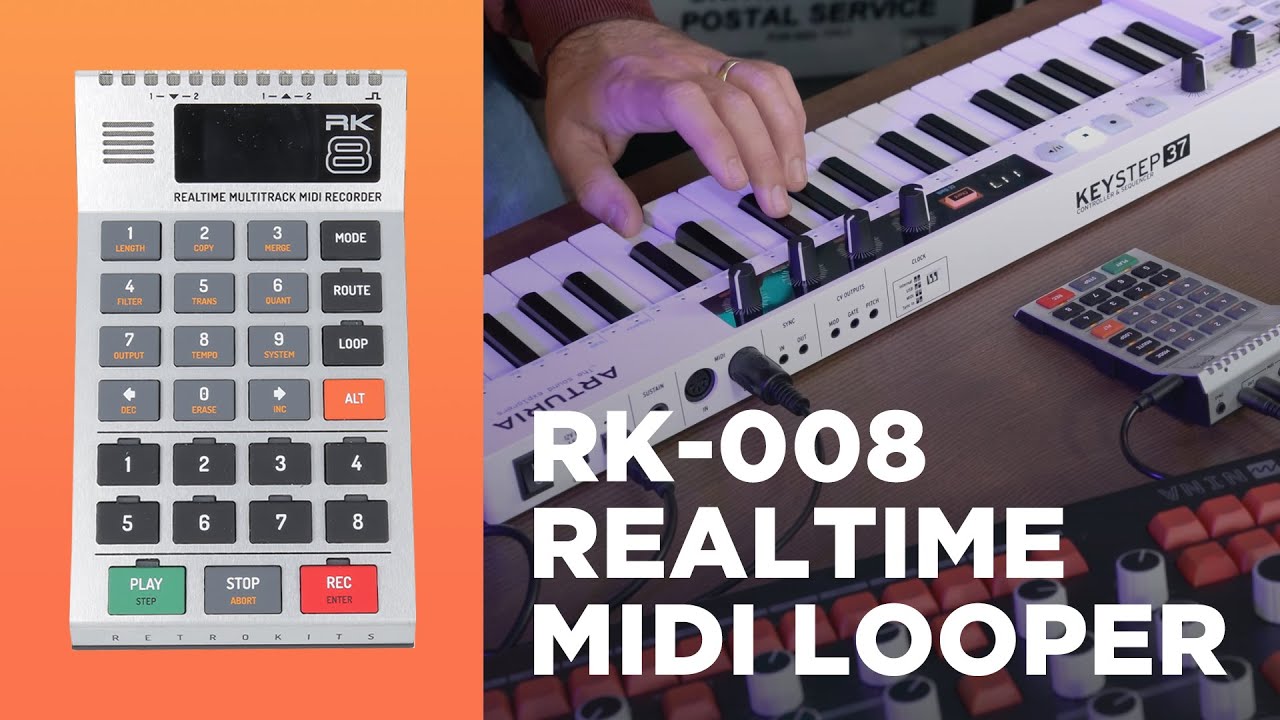 Retrokits RK008 is a pocket calculator for MIDI sequences, inspired by  classic Alesis MMT8 - CDM Create Digital Music