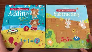 usborne童书 第一本数学书 first math slide and see