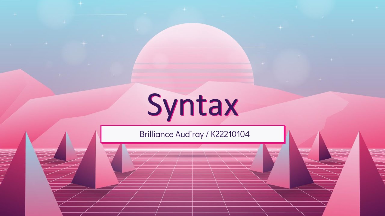 SYNTAX - Brilliance Audiray (K22210104)