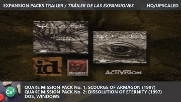 Quake Mission Packs No. 1 & 2 | DOS/PC | 1997 | Video Game Expansion Packs Trailer | HQ/Upscaled