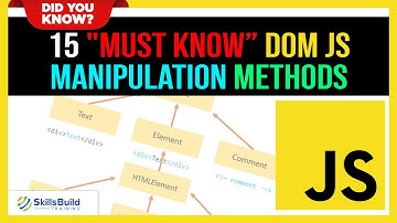 💥 15 "MUST KNOW" DOM JS Manipulation Methods